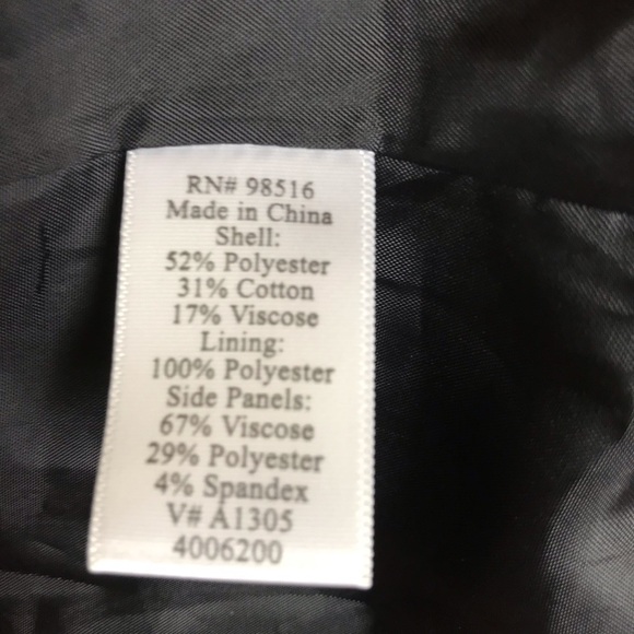 Coldwater Creek Shaped Plus Size W18 Lined Snap Button Black Jacket - Picture 6 of 7